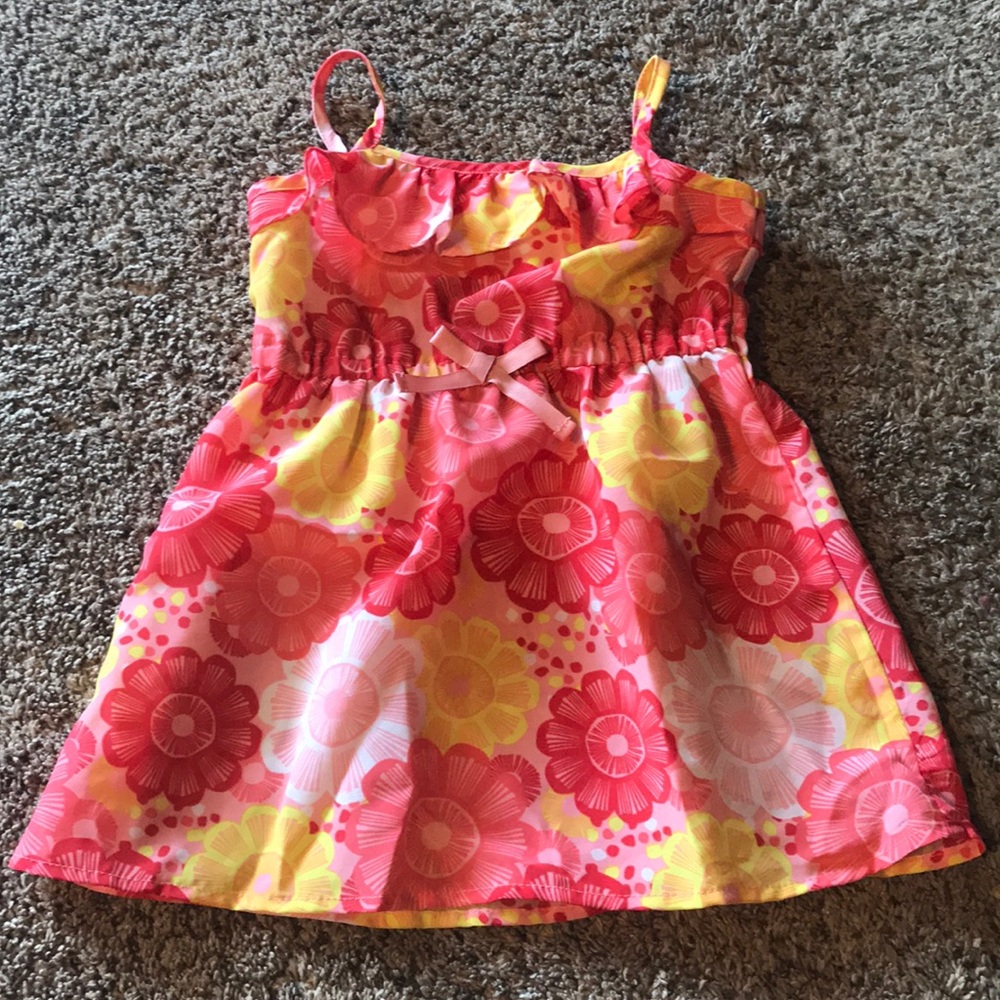Bright floral summer dress